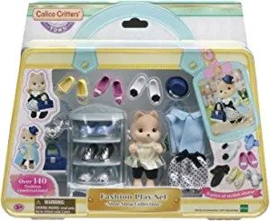 Fashion Playset Shoe Shop Collection, Dollhouse Playset with Caramel Dog Figure and Fashion Accessories