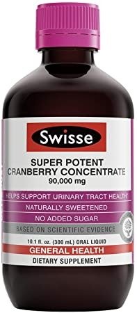 Ultiboost Super Potent 蔓越莓浓缩液补充剂 | 有益于尿道，丰富的抗氧化剂 | 不含糖，天然甜味 | 300毫升，10.1液体盎司