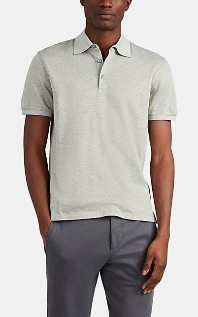 Cotton Jacquard Polo Shirt