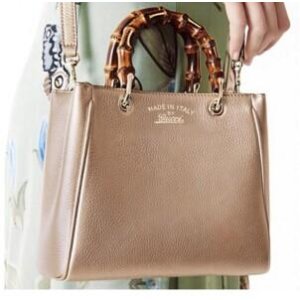Gucci Bamboo Shopper Leather Tote, Beige @ MYHABIT