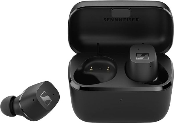 CX True Wireless Earbuds - Bluetooth In-Ear Headphones for Music and Calls with Passive Noise Cancellation, Customizable Touch Controls, Bass Boost, IPX4 and 27-hour Battery Life, Black