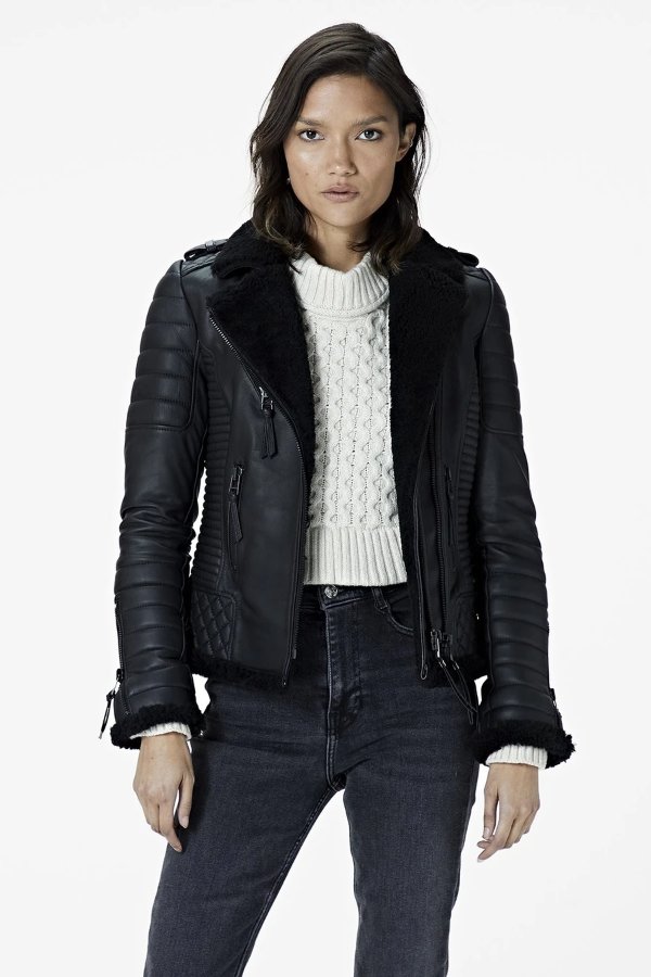 KAY MICHAELS: WINTER leather jacket