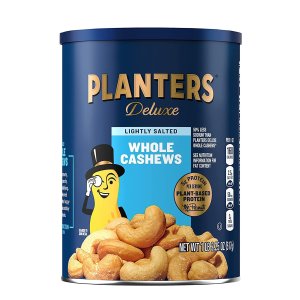 PLANTERS Deluxe Lightly Salted Whole Cashews, 1.14 Pound