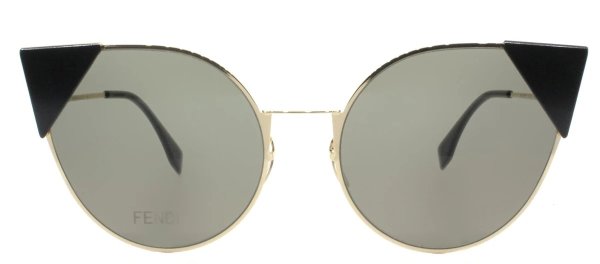 Fendi FF 0190 000 2M Rose Gold Cat-Eye Metal Sunglasses