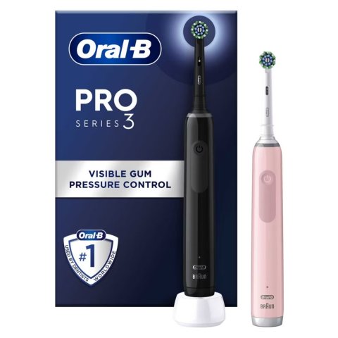 Pro 3 电动牙刷情侣装 黑色+粉色