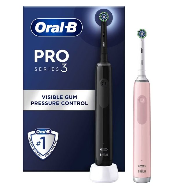 Pro 3 电动牙刷情侣装 黑色+粉色