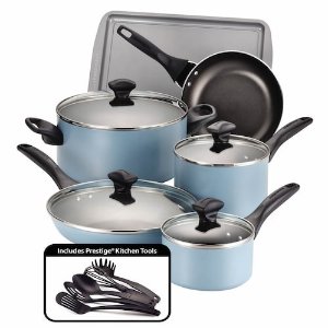 Today Only: Farberware 15-pc. Nonstick Aluminum Cookware Set