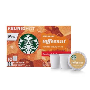 Starbucks Toffeenut Keurig Pods, Flavored Coffee - (60 Single Serve K-Cups)