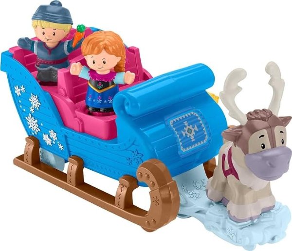 Disney Frozen Kristoff's Sleigh by Little People, Figure and Vehicle Set