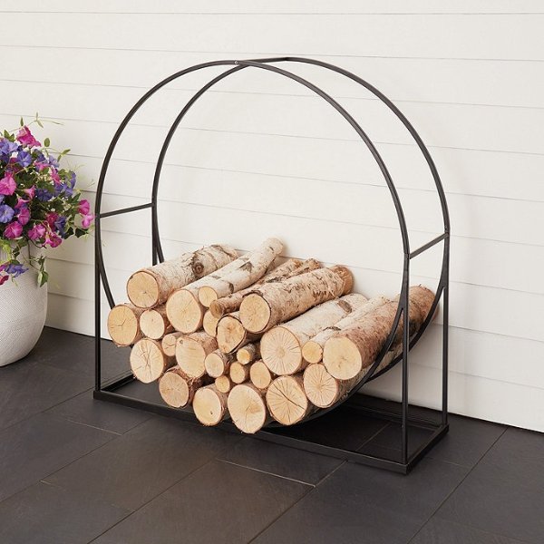 Mims Firewood Log Holder for Indoor and Outdoor