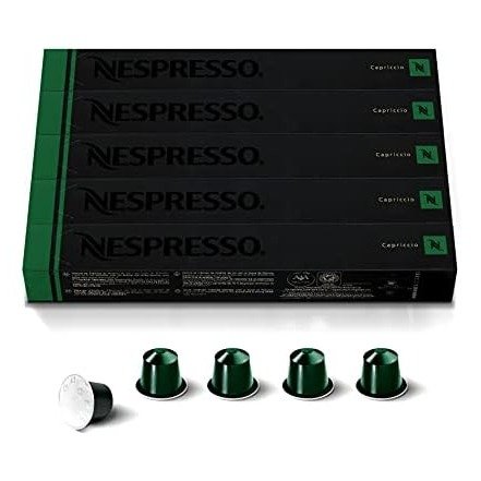 (100 Count) Nespresso Capsules OriginalLine, Capriccio, Medium Roast Espresso Coffee, 100 Count Coffee Pods, Brews 1.35oz (ORIGINAL LINE ONLY)
