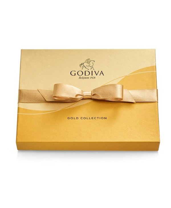Assorted Chocolate Gold Gift Box, 18 Piece