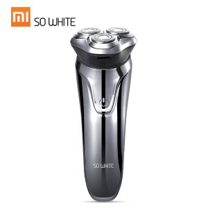 Original Xiaomi SO WHITE ES03 Electric Shave Razor 3 Head Shaving Clean Dry Wet