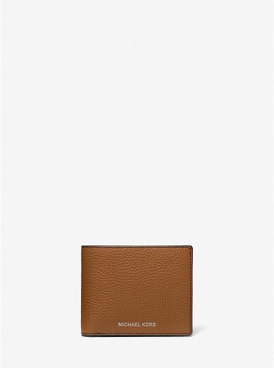 Cooper Pebbled Leather Billfold Wallet With Passcase