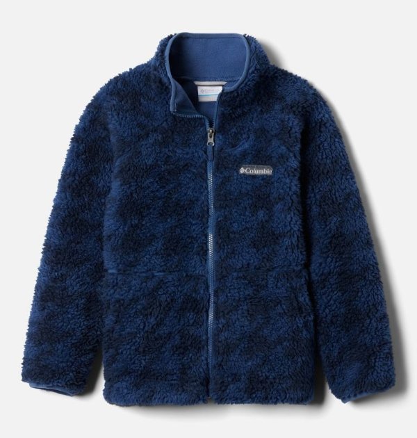 Kids' Winter Pass™ Printed Sherpa Full Zip Fleece Jacket