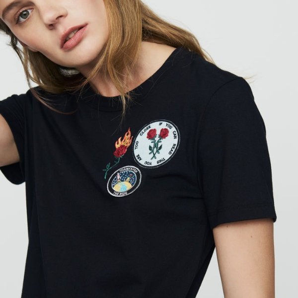 THIMOTHE Cotton T-shirt with patch