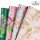 Wrapping Paper Roll Sheets - Floral Design Perfect for Wedding,Birthday, Mothers Day, Congrats - 8 Folded Sheets - 19.65 X27.5 inches
