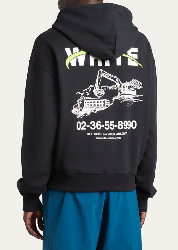 Men's Terry Construction Logo Hoodie