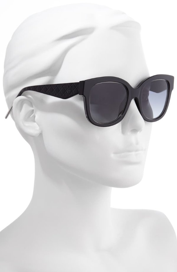 Very Dior 51mm Round Sunglasses