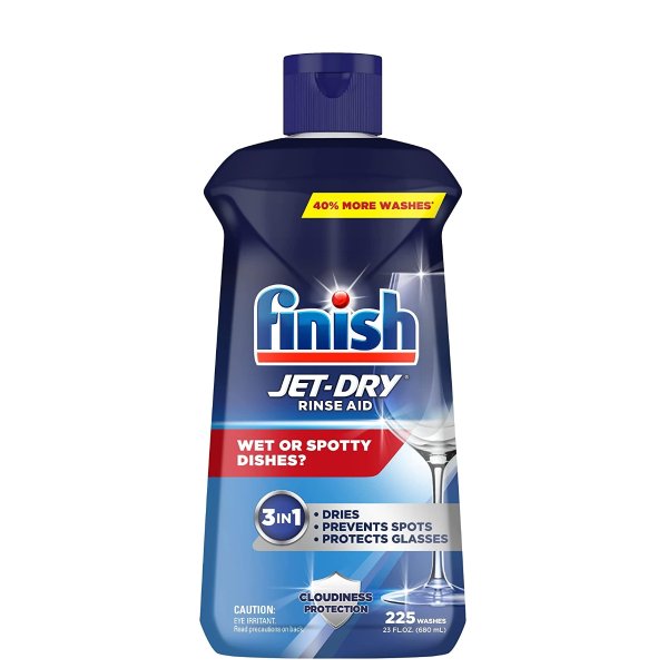 Jet-Dry Rinse Aid, Dishwasher Rinse Agent and Drying Agent, 23 fl oz, Packaging may vary