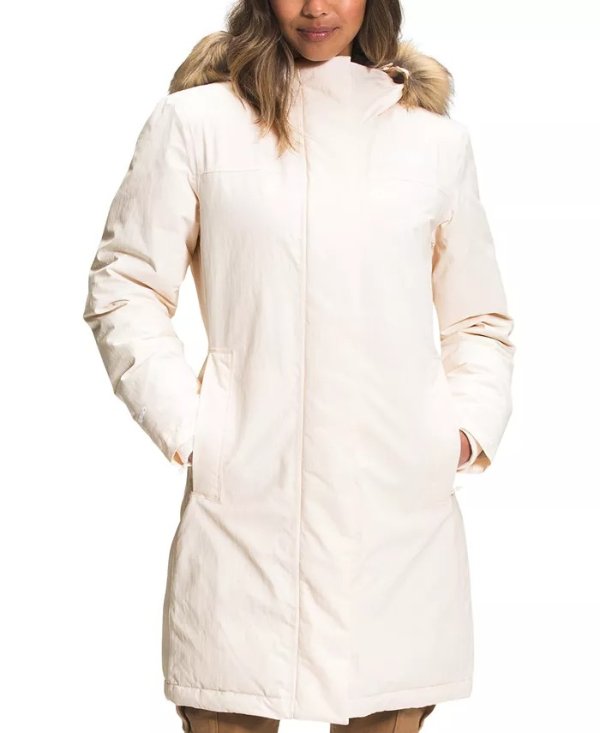 Women's Arctic Hooded Faux-Fur-Trim Parka