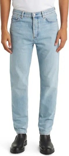 Regular Tapered Leg Organic Cotton Blend Jeans