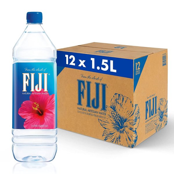 FIJI 天然矿泉水 1.5L大瓶装 12瓶装