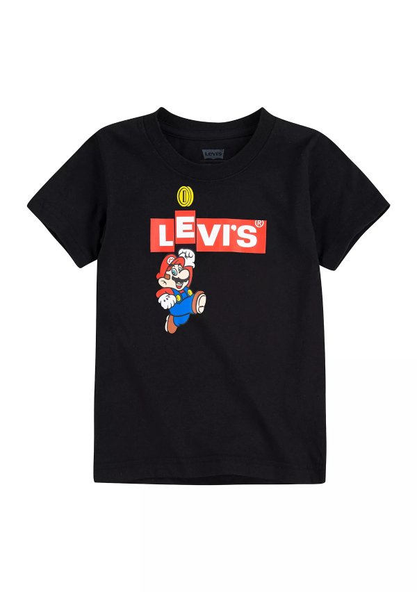 Boys 8-20 Mario Box Short Sleeve T-Shirt