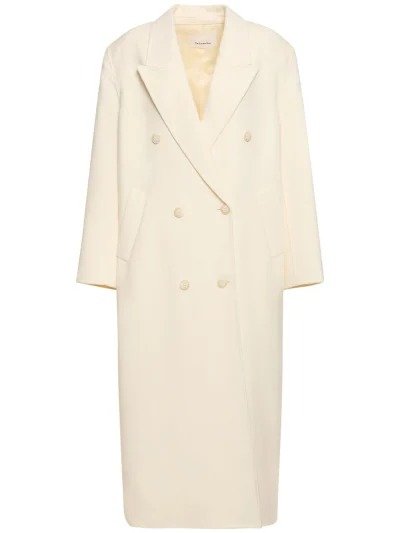 Gaia double breasted wool long coat