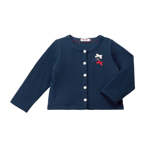 MIKI HOUSETricolor Ribbon Cardigan