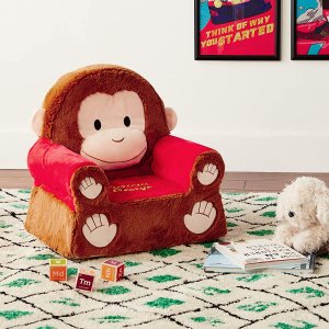 儿童超可爱小猴子主题毛绒座椅 独角兽款$39