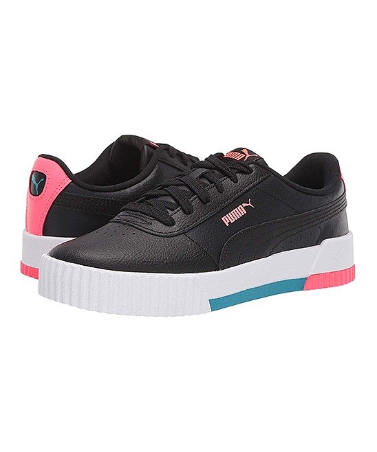 Black & Pink Carina Sneaker - Women