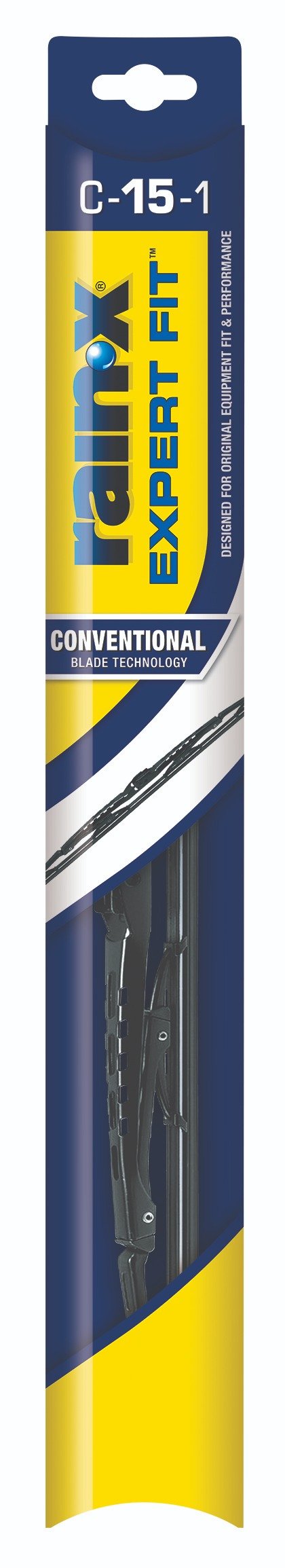 Expert Fit Conventional Windshield Wiper Blade, 15 Inch Refill Replacement C15-1 – 860015
