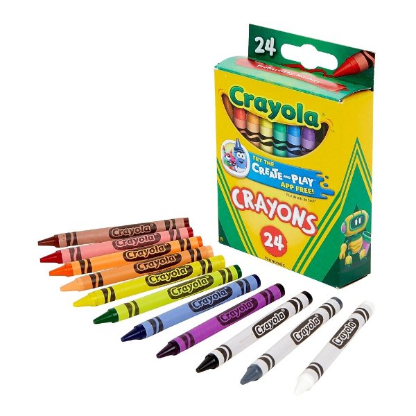 24色儿童蜡笔