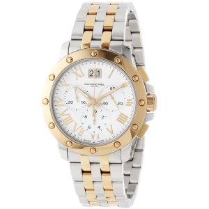 Raymond Weil Men's 4899-STP-00308 Tango Gold and Steel White Chronograph Watch