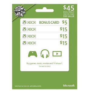 $50 Microsoft Xbox 游戏礼品卡