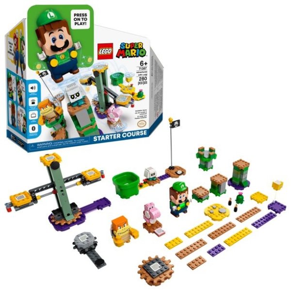 Super Mario Adventures with Luigi Starter Course 71387 Building Toy Playset (280 Pieces)