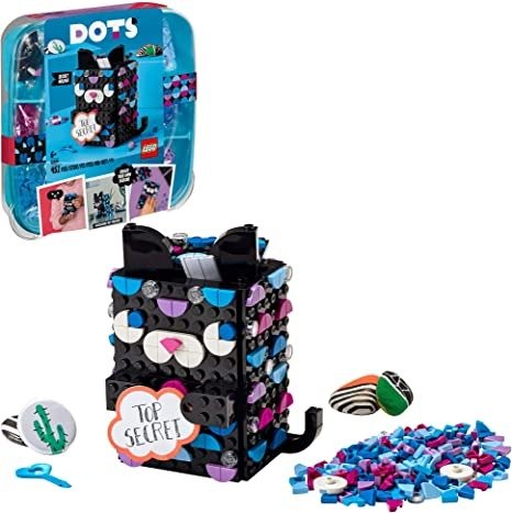 DOTS Secret Holder 41924 DIY Craft Decorations Kit; Creative Activity for Kids Who Want to Make a Cool Cat Set, New 2021 (451 Pieces)