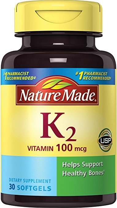 Vitamin K2 100 mcg Softgels 30 Ct