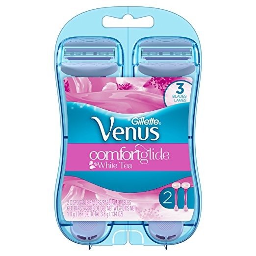 Venus Women's Comfortglide 3 Blade Disposable Razor, White Tea, 2 Count