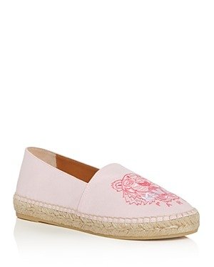 Women's Tiger-Embroidered Espadrille Flats