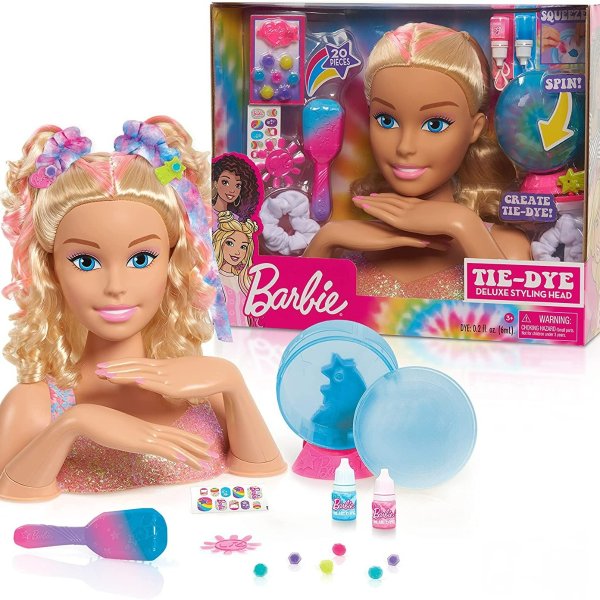 Barbie Tie-Dye Deluxe 22-Piece Styling Head