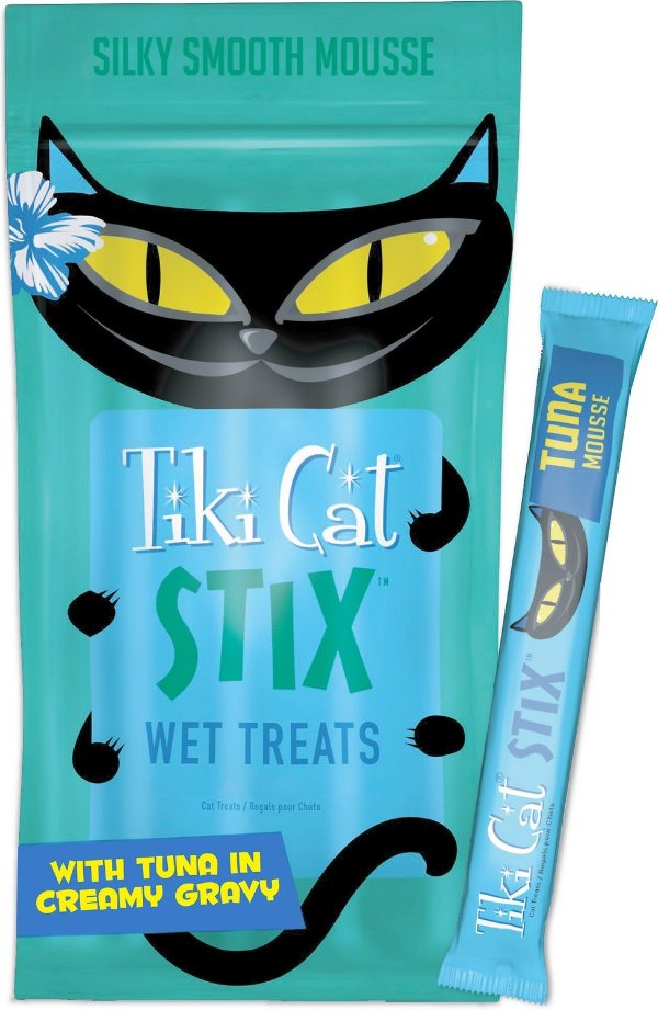 Stix Tuna Grain-Free Cat Treats, 3-oz pouch, pack of 6 - Chewy.com