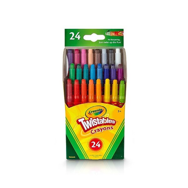 Mini Twistables Crayons, 24/Box (52-9724)