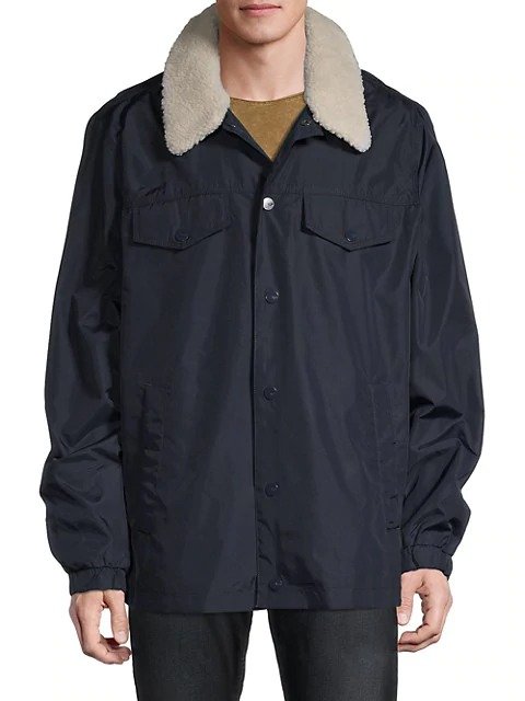 Kegn Faux Fur-Trimmed Tracker Jacket
