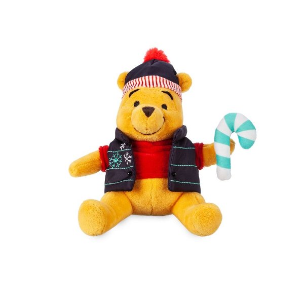 Winnie the Pooh Holiday Plush - Mini Bean Bag - 7'' | shopDisney