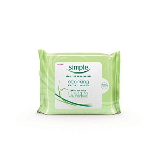 Simple Kind To Skin Cleansing Facial Wipes, 25 Count (Pack of 2)