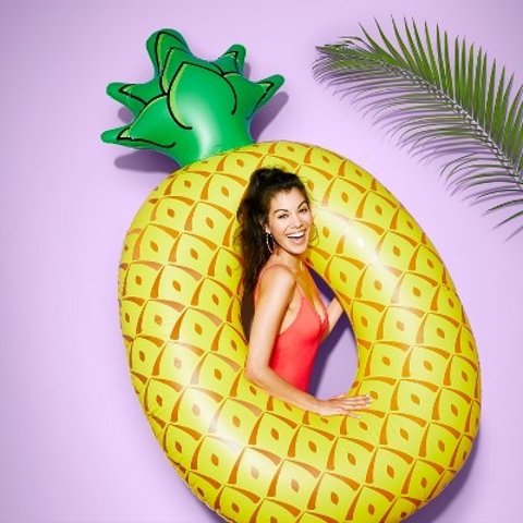 Pineapple Pool Float Yellow
