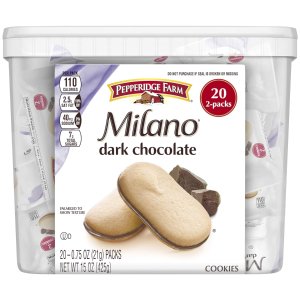 Pepperidge Farm Milano 双层黑巧克力饼干 20包