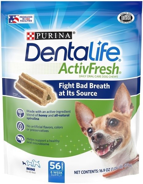 DentaLife ActivFresh Daily Oral Care Mini Dental Dog Treats